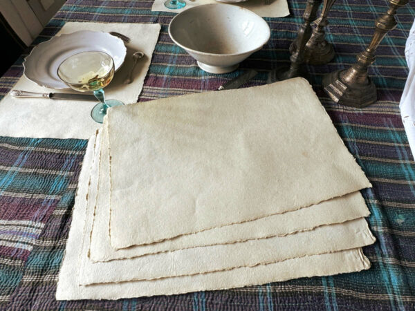 6 sets de table unis