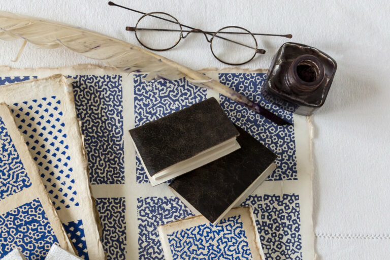 Micro cahier en cuir