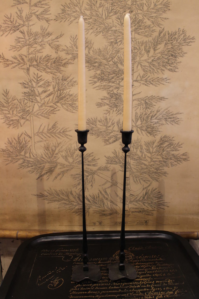 Bougeoir fer forgé 43cm