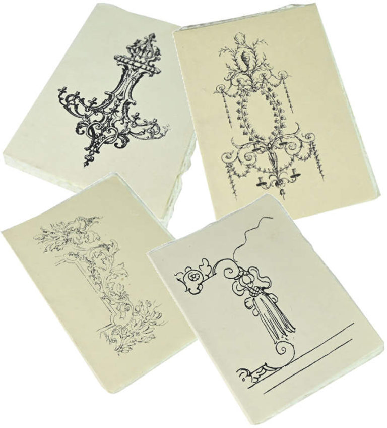 Ensemble de 4 carnets "Esquisses" grand modèle
