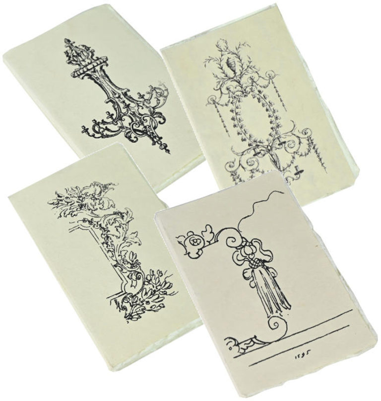 Ensemble de 4 carnets "Esquisses" petit modèle
