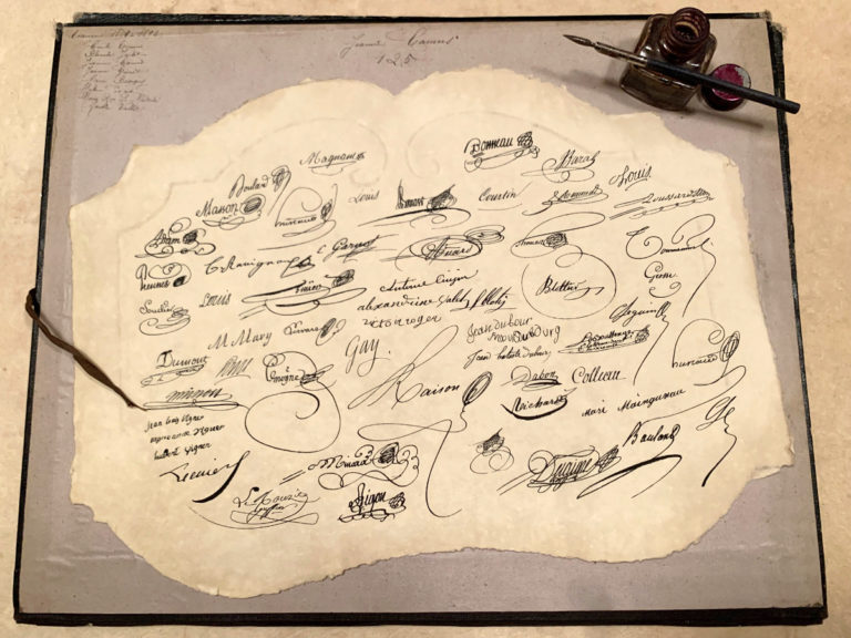 6 sets de table "Signatures"