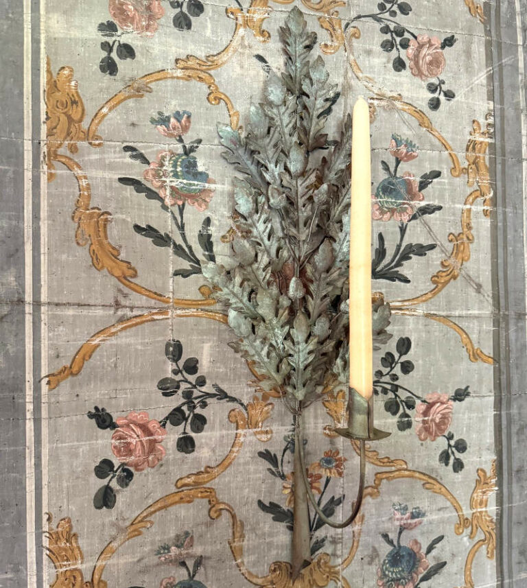 Paire d'appliques "Feuilles de chêne"