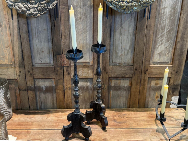 Bougeoir baroque en bois